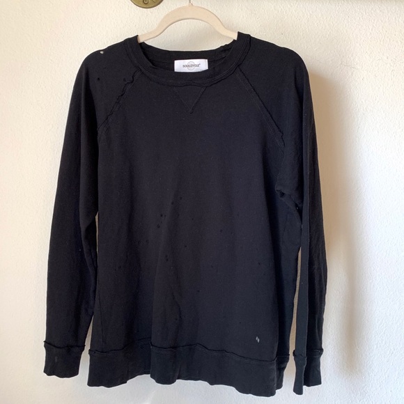 Soulcycle Crew Neck Distressed Sweatshirt - Picture 2 of 5